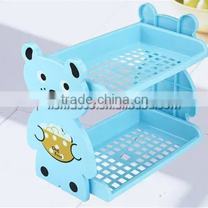 Cartoon Modeling Double-deck Storage Rack Shelves thumbnail-3