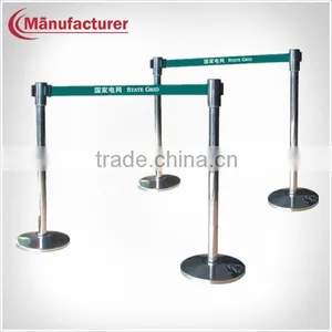 Stainless Steel Supermarket Queue Post Stand/Museum Exhibition Belt Barrier Stanchion thumbnail-1