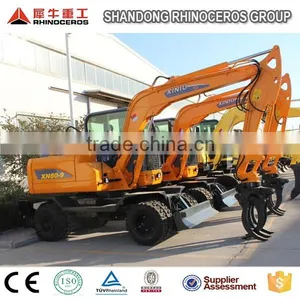 Earth Moving Machines 8ton Excavator Part Excavators Working thumbnail-5