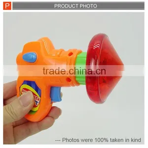 2IN1 Flying Disc Spinning Top Gun for Kids thumbnail-2
