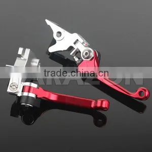 Motorcross CNC Adjustable Folding Brake and Clutch Levers for CRF450 Parts thumbnail-1
