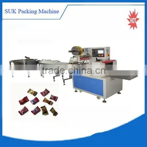 Fully Automatic High Speed Candy Pillow Wrapping Machine thumbnail-1