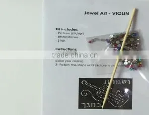 Colour Heart Acrylic Sticker Self Adhesive Jewel Art thumbnail-5