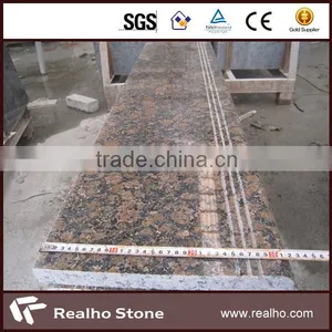 Baltic Brown Stone Tread Exterior Stair Design With Customized Edge thumbnail-1