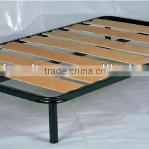 Wood Slat Metal Bed Frame thumbnail-1