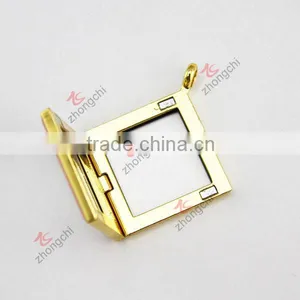 30MM Crystals Round God Design High Quality Locket thumbnail-4
