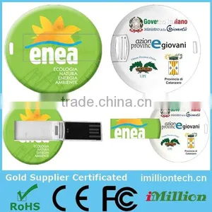 Round Card Shape Usb Flash Memory 4gb,round Card Usb Flash Disk 8gb,plastic Card Shape Usb Disk 4gb 8gb thumbnail-1