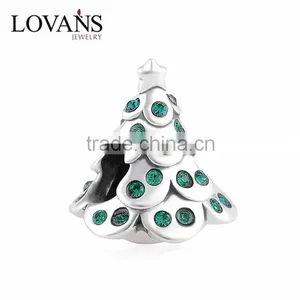 Christmas Coming Top Fashion 925 Sterling Silver Nickel Bracelet Charms thumbnail-1