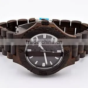 Hot Selling Japan Movement Quartz Wood Watch thumbnail-2