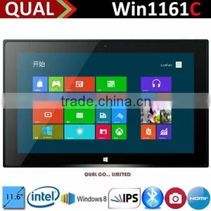 2014 11.6 Inch Dual Core Windows 8 Tablet pc With Intel Ivy Bridge Celeron 1037U Dual Core 1.8GHz 2G/32G 2.0MP/2.0MP BT 4.0 thumbnail-1