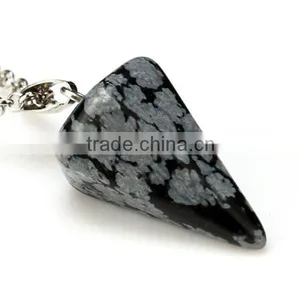 Snowflake Jasper Pendulum Pendant thumbnail-1