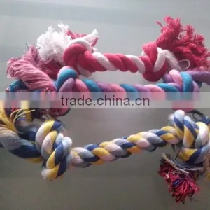 QQ Petoy Factory Hot Products Dog Rope Tug Toy Dog Toy Rope Ball thumbnail-1