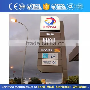Outdoor Double Side Advertising Steel Led Pylon Sign thumbnail-1