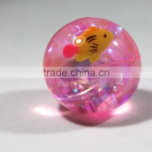 Factory Price 55mm Pvc Plastic Led Flashing Bouncy Water Ball Bouncing Toy Ball thumbnail-6