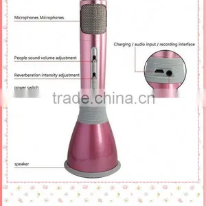Bluetooth Speaker Portable Wireless Karaoke Microphone Handheld Condenser Microphone With Speaker thumbnail-5