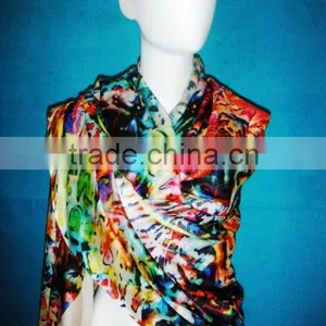 Viscose New Design Digital Print Scarf thumbnail-1