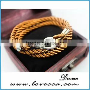 Colorful Rope Handmade Multilayer Anchor Nautical Navy Rope Bracelet thumbnail-3