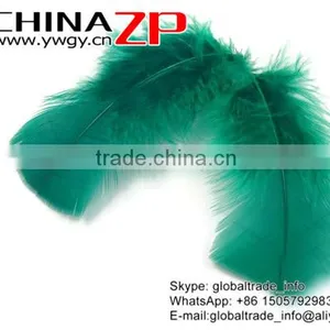 CHINAZP Good Looking Plumage Wholesale Dyed Kelly Green Turkey T-Base Body Feathers for Sale thumbnail-3