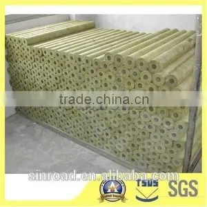 Thermal Insulation Material Torch Membrane Rockwool Pipe / Tube 100kg/m3 thumbnail-6