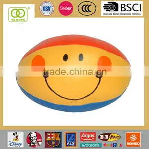 Happy Kid Toy of Smiley Face Soft Toys Rugby Ball Type thumbnail-1
