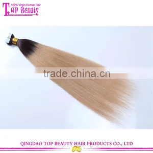 2016 Factory Hot Selling Ombre Two Colors Remy Tape Remy Human Hair Extension thumbnail-3