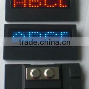Express China Electronic Magnetic Programmable Scrolling Led Name Badge thumbnail-1