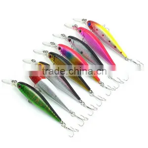 3D Lifelike Eyes Fishing Minnow Lures 8 Colors 10.1cm 9.36g High Quality Artficial Plastic Wobbler Hard Bait thumbnail-3