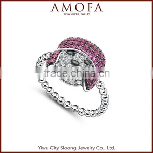 Korean Style Jewelry Sale Round Sliver S925 Silver Rings thumbnail-1