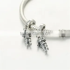 Accient Solider Metal Charms European Charm Bracelet Necklace 100% Real 925 Sterling Silver S197 Best Gifts For You Or Friends thumbnail-4