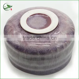 Light Red Porcelain Enameled Bowls Used for Holding Matcha Powder thumbnail-5