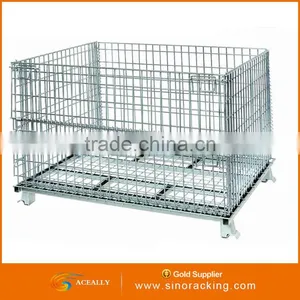 Pallet Logistic Collapsible Welded Wire Container thumbnail-2