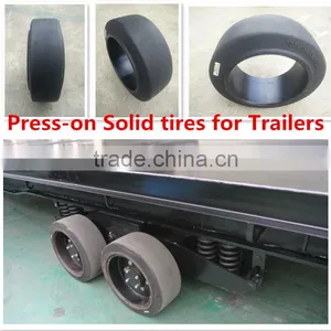off Road Equipment Solid Rubber Tire Press-on Tires 12x5x8 for Trailers thumbnail-1