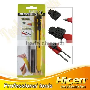 Plastic Rectangle Carpenter Pencil With 9 Refills thumbnail-1
