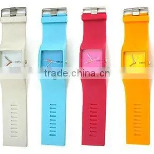 New Fashion Interchangeable Strap Silicone Jelly Watch thumbnail-1
