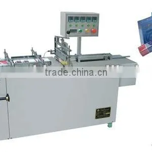 200*80mm Semi Automatic Tea Carton Cellophane OverWrapping Machine thumbnail-1