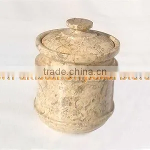UNIQUE MARBLE CANDY JARS POTS HANDICRAFTS thumbnail-1