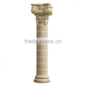 Hand Carved Marble Roman Round Pillar thumbnail-1