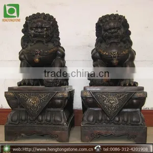 Casting Bronze Foo Dog Statue thumbnail-1