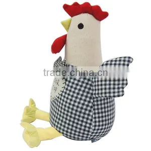 Store More Cute Animal Cotton Cock Door Stop With Bow-Tie thumbnail-3