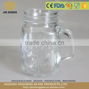 Mason Jar Candle Holder Shot Glass Wax Jar With Handle thumbnail-2
