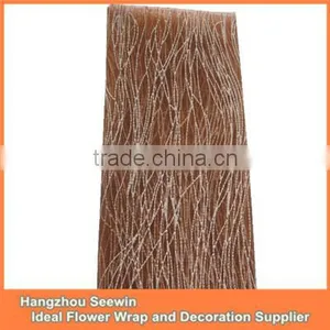 Brown Organza Table Cloth Fabric thumbnail-1