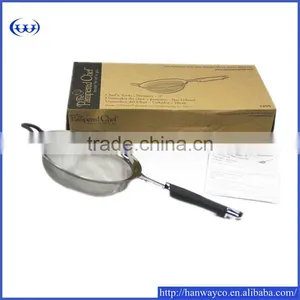Stock Lot Stainless Strainer With Sillicone Handle, Stainless Steel Kitchenware Stainless Strainer thumbnail-1