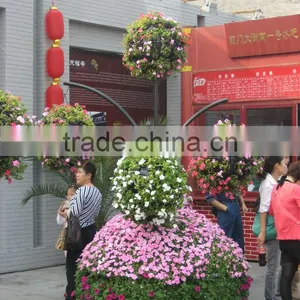 Round Plastic Flower Pot Liners Plastic Ball Shaped Planters Pot Planter thumbnail-1