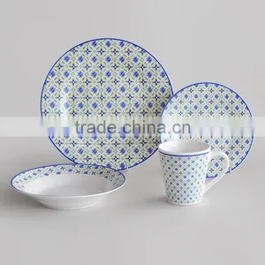 16pcs Ceramic Dinnerware Set With Decal Porcelain Dinnerware Set With Decal thumbnail-1