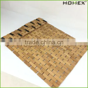 Wholesales Bamboo Non-slip Bathroom Floor Mat,natural Homex-BSCI thumbnail-1
