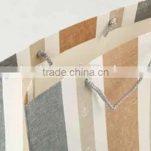 Printed Foldable Gift Bag With Stripe Patterns/ Shopping Paper Bag thumbnail-3
