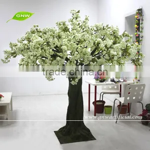 GNW BLS037 Limegreen Silk Cherry Blossom Trees Artificial Flower Wedding Tree thumbnail-1