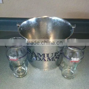 5QT Best-sell Zinc Plated Metal Beer Ice Bucket thumbnail-1