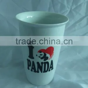 Ceramic Material Heat Resistant Double Wall Drinking Mug for Travel thumbnail-2