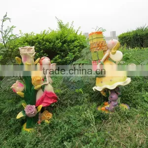Whoelsale Cartoon Fiberglass Christmas Garden Statue Decorations thumbnail-5